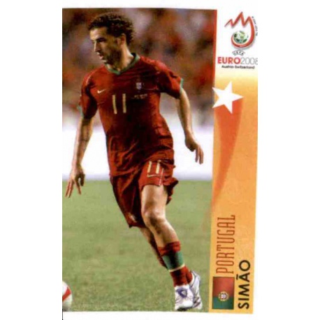 Simão In Action Portugal 481 Panini Uefa Euro 2008 Austria Switzerland