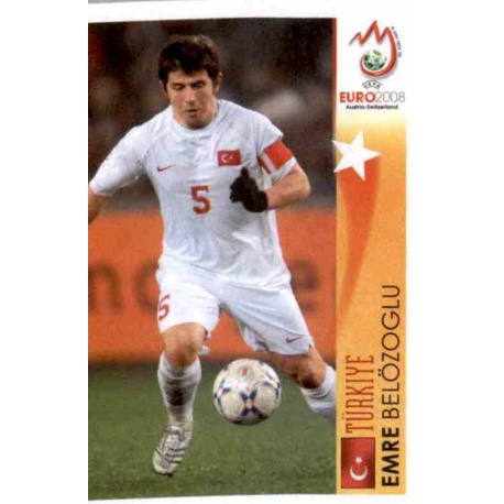 Emre Belözoglu In Action Turkey 484 Panini Uefa Euro 2008 Austria Switzerland