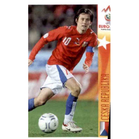 Tomas Rosicky In Action Czech Republic 500 Panini Uefa Euro 2008 Austria Switzerland