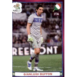 Gianluigi Buffon In Action Italy 336 Panini Uefa Euro 2012 Poland Ukraine