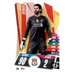 Alisson Becker Liverpool LIV4 Match Attax Champions International 2020-21