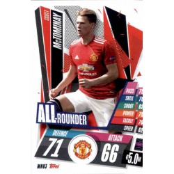 Scott McTominay All Rounder Manchester United MNU3 Match Attax Champions International 2020-21