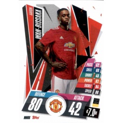 Aaron Wan-Bissaka Manchester United MNU6 Match Attax Champions International 2020-21