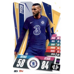 Hakim Ziyech Chelsea CHE14 Match Attax Champions International 2020-21