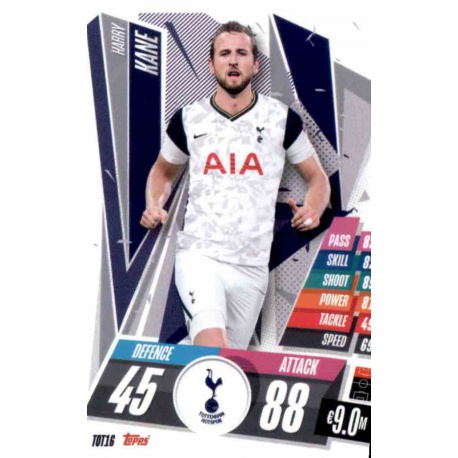 Harry Kane Tottenham Hotspur TOT16 Match Attax Champions International 2020-21