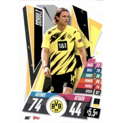 Nico Schulz Borussia Dortmund DOR7 Match Attax Champions International 2020-21