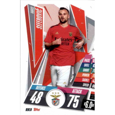 Haris Seferovic Benfica BEN10 Match Attax Champions International 2020-21