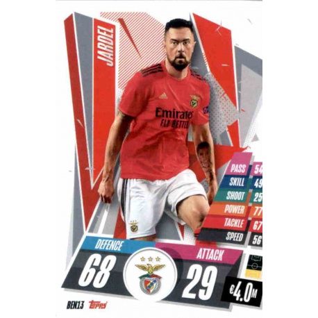 Jardel Benfica BEN13 Match Attax Champions International 2020-21