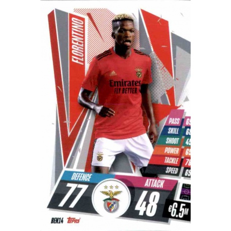 Florentino Benfica BEN14 Match Attax Champions International 2020-21