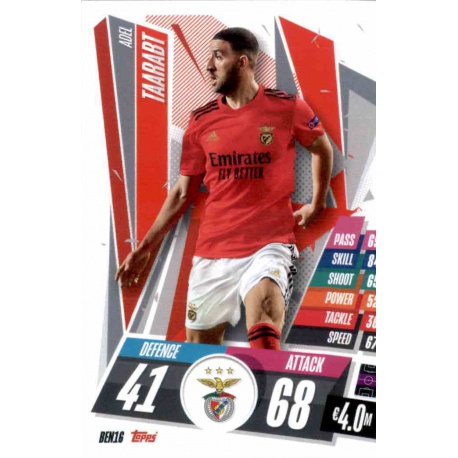 Adel Taarabt Benfica BEN16 Match Attax Champions International 2020-21