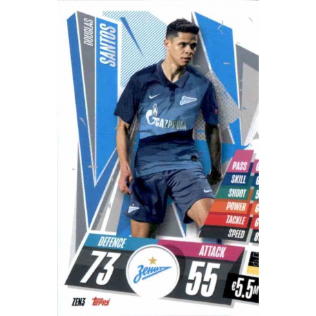 Douglas Santos Zenit ZEN3 Match Attax Champions International 2020-21