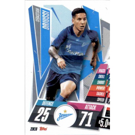 Sebastian Driussi Zenit ZEN10 Match Attax Champions International 2020-21