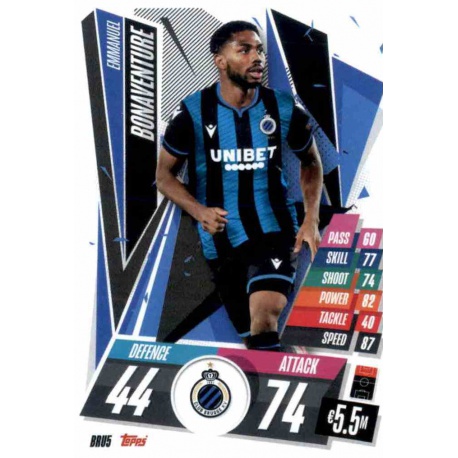 Emmanuel Bonaventure Club Brugge BRU5 Match Attax Champions International 2020-21