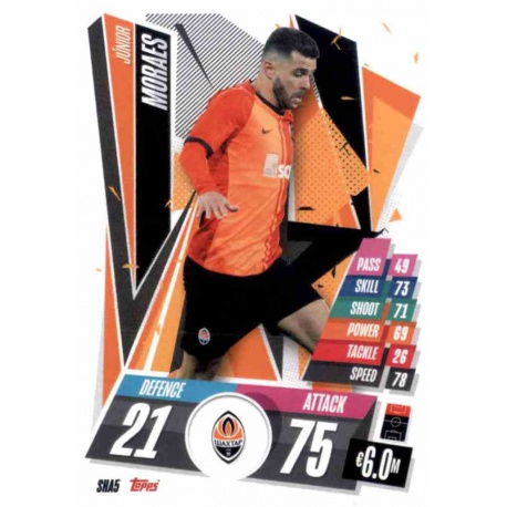 Junior Moraes Shaktar Donetsk SHA5 Match Attax Champions International 2020-21