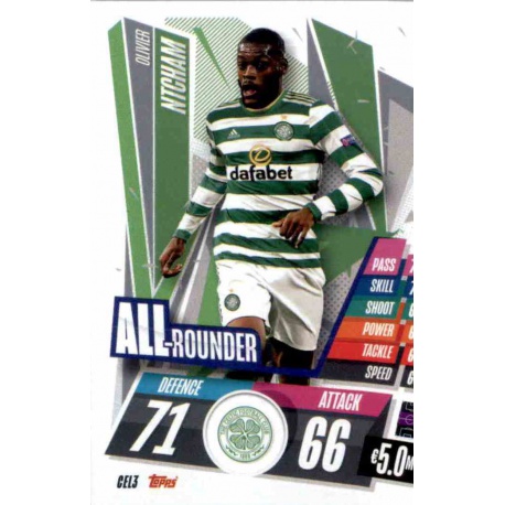 Olivier Ntcham All Rounder Celtic CEL3 Match Attax Champions International 2020-21