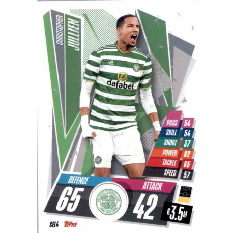 Christopher Jullien Celtic CEL4 Match Attax Champions International 2020-21