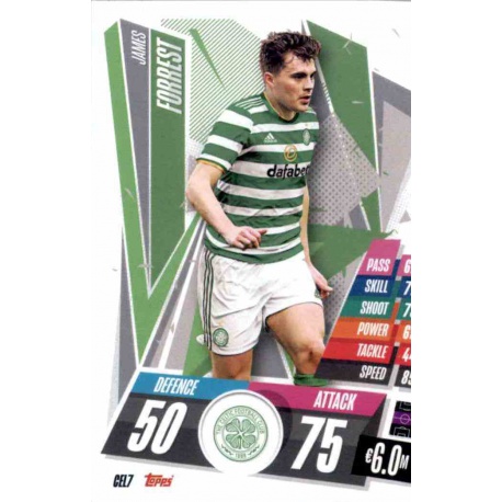 James Forrest Celtic CEL7 Match Attax Champions International 2020-21