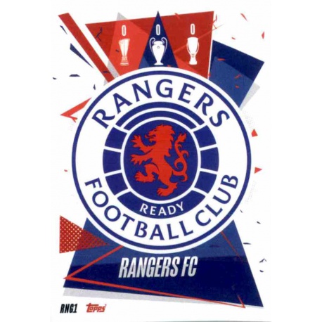 Escudo Glasgow Rangers RAN1 Match Attax Champions International 2020-21