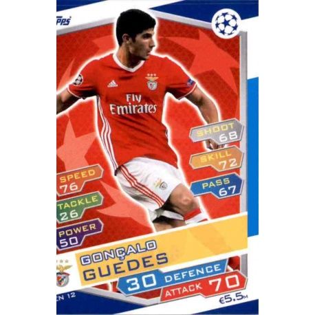 Gonçalo Guedes Benfica BEN12 Match Attax Champions 2016-17