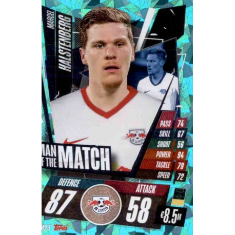 Marcel Halstenberg Man Of The Match RB Leipzig MM23 Match Attax Champions International 2020-21