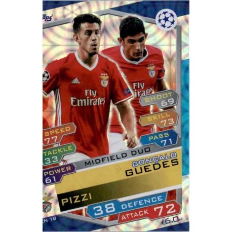 Gonçalo Guedes - Pizzi Midfield Duo BEN18 Match Attax Champions 2016-17