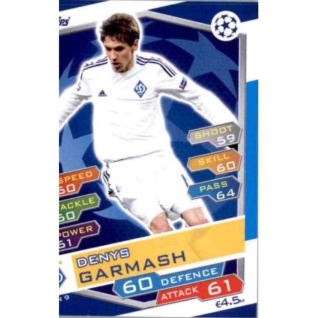 Denys Garmash Dynamo Kyiv DYN9 Match Attax Champions 2016-17