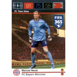 Manuel Neuer Bayern München 32 FIFA 365 Adrenalyn XL 2015-16