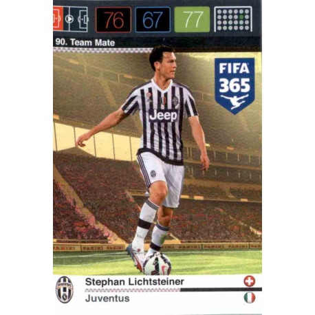 Stephan Lichtsteiner Juventus 90 FIFA 365 Adrenalyn XL 2015-16