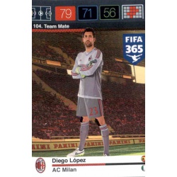 Diego López AC Milan 104 FIFA 365 Adrenalyn XL 2015-16