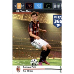 Andrea Poli AC Milan 112 FIFA 365 Adrenalyn XL 2015-16