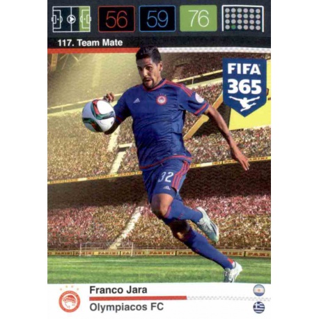 Franco Jara Olympiakos 117 FIFA 365 Adrenalyn XL 2015-16