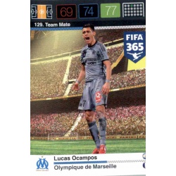 Lucas Ocampos Olympique Marseille 129 FIFA 365 Adrenalyn XL 2015-16