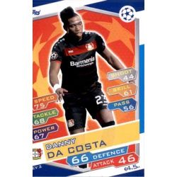 Danny Da Costa Bayer 04 Leverkusen LEV3 Match Attax Champions 2016-17