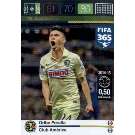 Oribe Peralta Goal Machine Club América 178 FIFA 365 Adrenalyn XL 2015-16