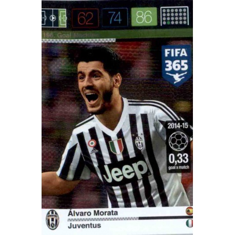 Álvaro Morata Goal Machine Juventus 196 FIFA 365 Adrenalyn XL 2015-16