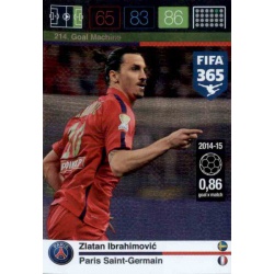 Zlatan Ibrahimović Goal Machine Paris Saint-Germain 214 FIFA 365 Adrenalyn XL 2015-16