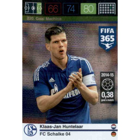 Klaas-Jan Huntelaar Goal Machine FC Schalke 04 220 FIFA 365 Adrenalyn XL 2015-16