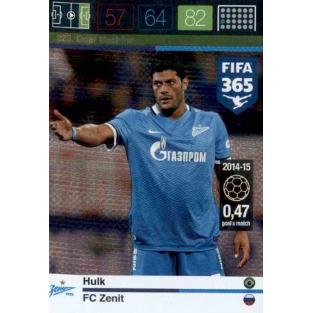 Hulk Goal Machine FC Zenit 223 FIFA 365 Adrenalyn XL 2015-16