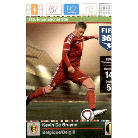 Kevin De Bruyne International Star Belgique 330 FIFA 365 Adrenalyn XL 2015-16