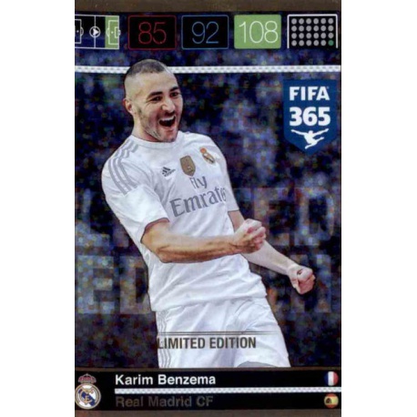 Karim Benzema Limited Edition Real Madrid FIFA 365 Adrenalyn XL 2015-16