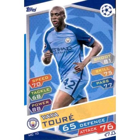 Yaya Touré Manchester City MC10 Match Attax Champions 2016-17