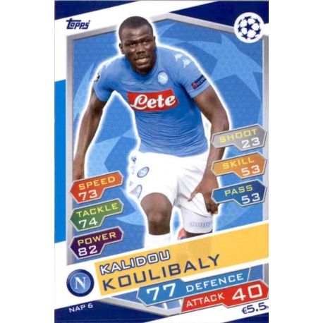 Kalidou Koulibaly SSC Napoli NAP6 Match Attax Champions 2016-17