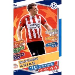 Santiago Arias PSV Eindhoven PSV3 Match Attax Champions 2016-17