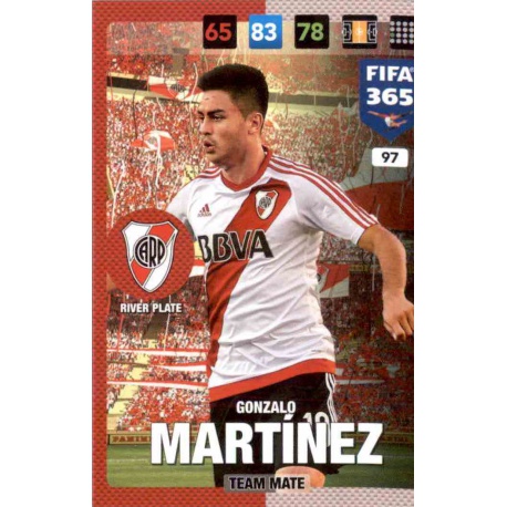 Gonzalo Martinez River Plate 97 FIFA 365 Adrenalyn XL 2017