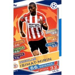 Nicolas Isimat-Mirin PSV Eindhoven PSV5 Match Attax Champions 2016-17