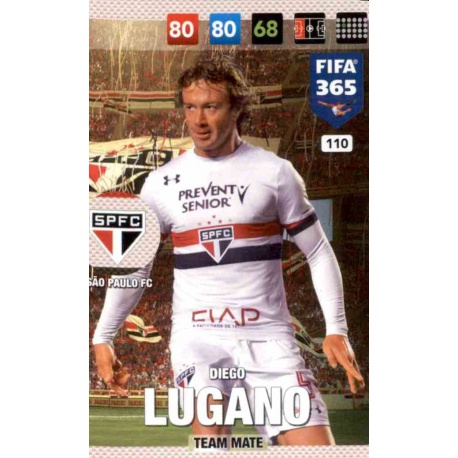 Diego Lugano Sao Paulo 110 FIFA 365 Adrenalyn XL 2017