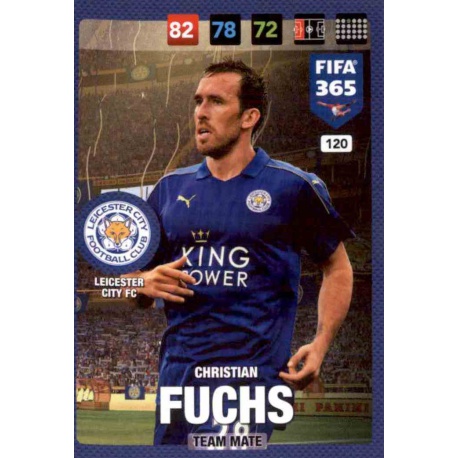 Christian Fuchs Leicester City 120 FIFA 365 Adrenalyn XL 2017