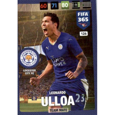 Leonardo Ulloa Leicester City 126 FIFA 365 Adrenalyn XL 2017