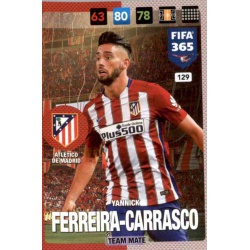 Yannick Ferreira Carrasco Atletico Madrid 129 FIFA 365 Adrenalyn XL 2017