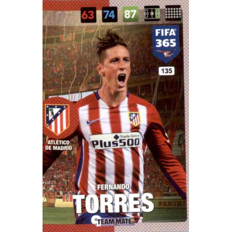 Fernando Torres Atletico Madrid 135 FIFA 365 Adrenalyn XL 2017